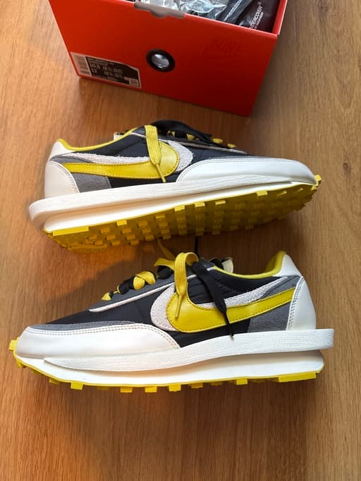 Nike x sacai x UNDERCOVER LDWaffle 'Black Bright Citron' (2021)