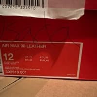 Nike Air Max 90 Leather Triple Black (2020) Used