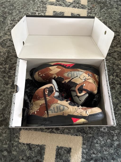 Air Jordan x Supreme 5 Retro Desert Camo (2015)