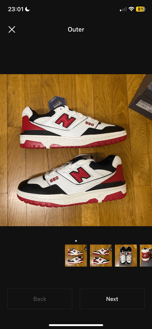 New Balance 550 White Red Black (2021)