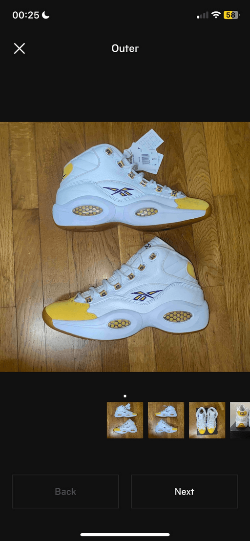 Reebok Question Mid Yellow Toe (2020)