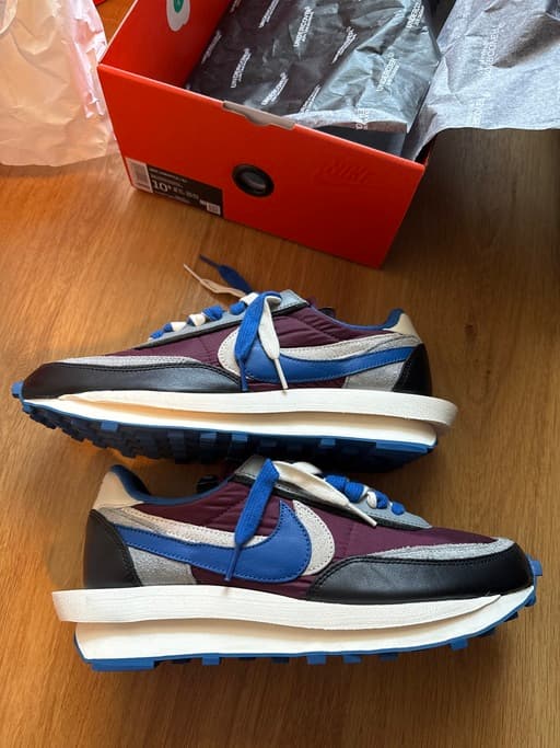 Nike x sacai x UNDERCOVER LDWaffle 'Night Maroon Team Royal' (2021)