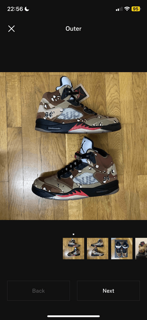 Air Jordan x Supreme 5 Retro Desert Camo (2015)