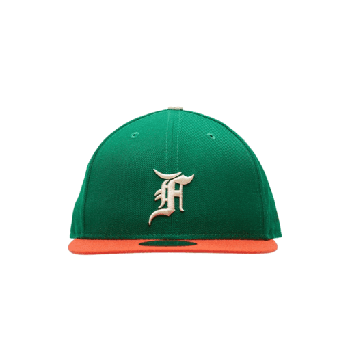 Fear Of God Essentials New Era 59Fifty Fitted Hat Green/Orange (FW21)