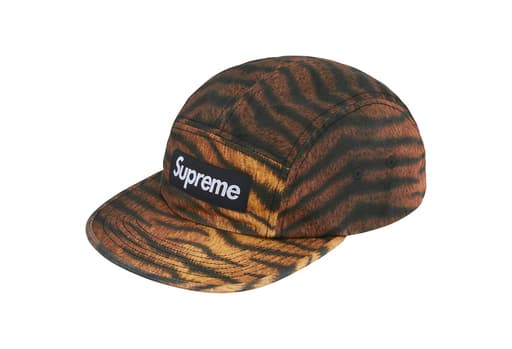 Supreme Washed Chino Twill Camp Cap 'Tiger' (FW25)