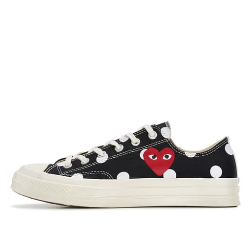 Converse Chuck Taylor All-Star 70s Ox Comme des Garcons CDG Polka Dot Black