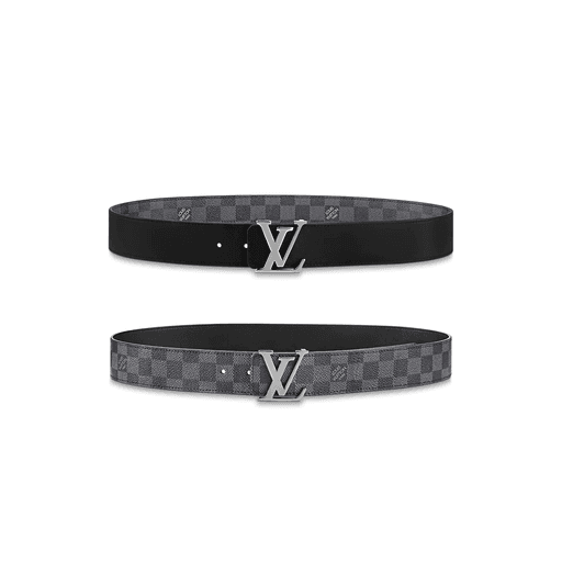 Louis Vuitton Initials 40 MM Reversible Damier Graphite Belt