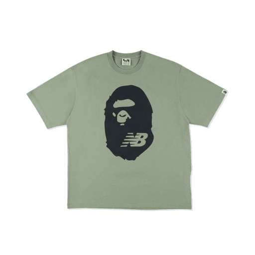 Bape x New Balance Ape Head Tee Olive (SS21)