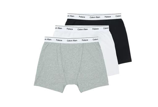 Palace x CK1 Boxer Briefs 3pk Classic White/ Light Grey Heather/ Black (SS22)