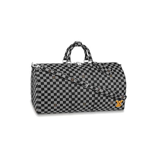 Luxury Louis Vuitton Keepall Bandouliere 50 Bag Damier Black White (2021)