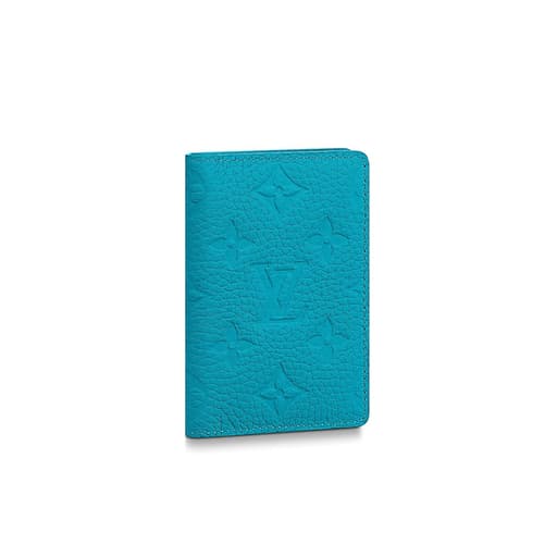 Luxury Louis Vuitton Turquoise Monogram Pocket Organiser