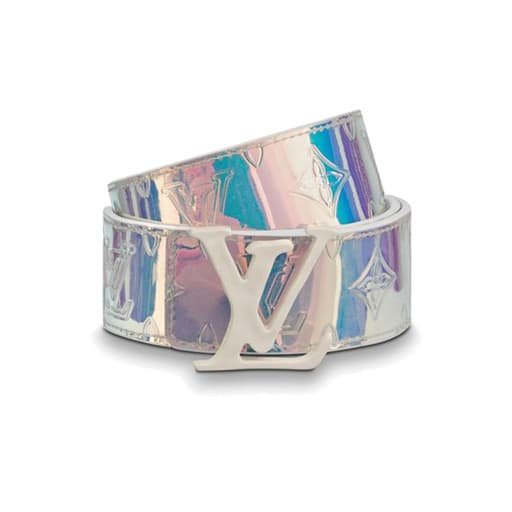 Luxury Louis Vuitton x Virgil Abloh Shape Monogram Belt 40mm Prism (2019)