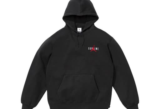 Supreme x Jordan Hooded Sweatshirt 'Black' (FW24)
