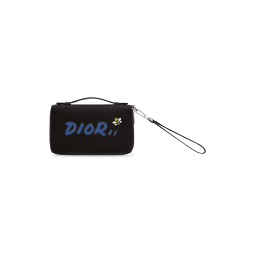 Luxury Dior x Kaws Nylon Wallet Black (SS19)