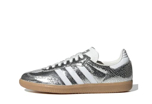adidas Samba OG 'Silver Metallic Cracked Leather' (2025)