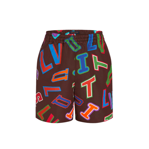 Louis Vuitton x NBA Basketball Letters Shorts Brown (FW21)
