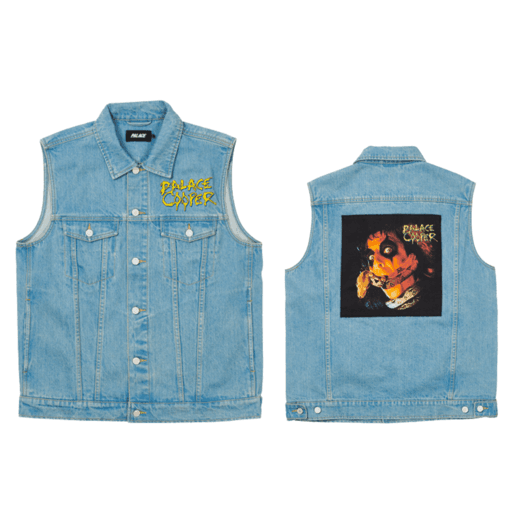 Palace Alice Cooper Denim Vest Stone Wash (SS21)