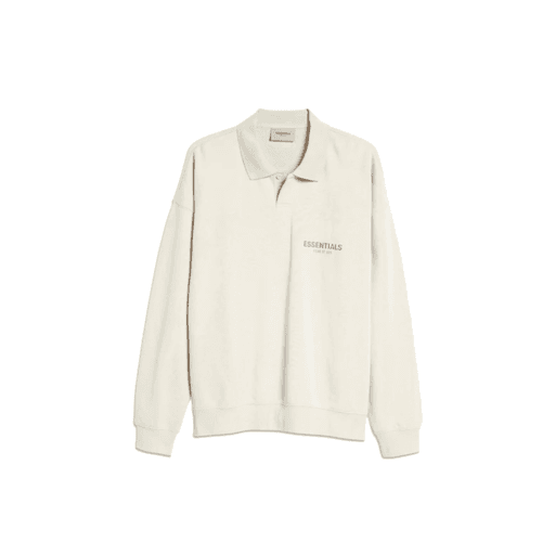 Fear Of God ESSENTIALS Long Sleeve French Terry Polo Stone/Oat (SS21)