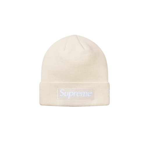 Supreme New Era Box Logo Beanie Natural (FW18)