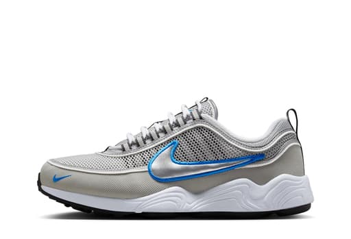 Nike Air Zoom Spiridon OG 'Metallic Silver & Signal Blue' (2025)