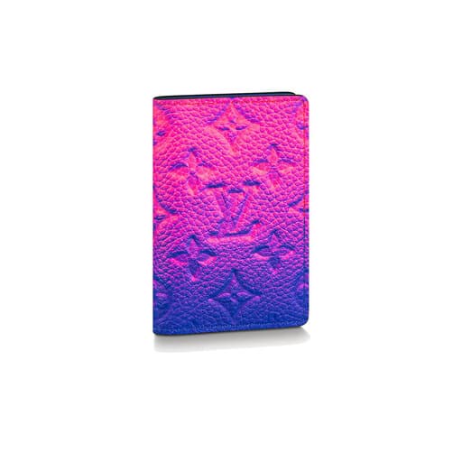 Luxury Louis Vuitton Pocket Organizer Taurillon Illusion Blue Pink