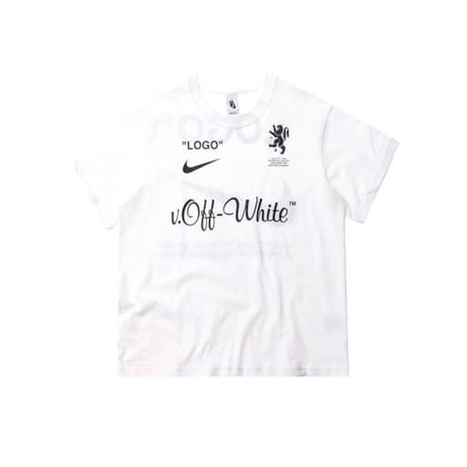 Nike x Off White Mon Amour Football T-Shirt Tee White (2018)