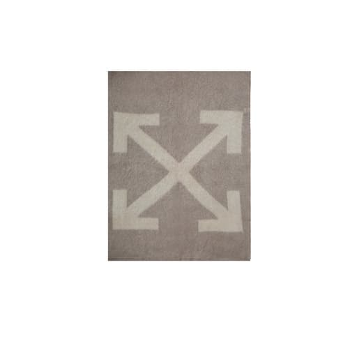 Off White Logo Blanket Taupe Beige (2020)