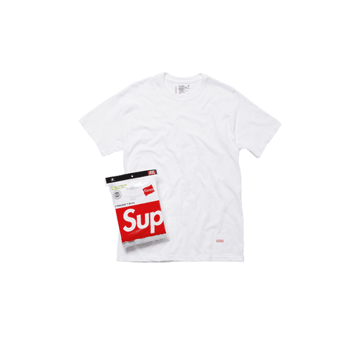 Supreme Hanes Tagless Tees (3 Pack) White (FW20)