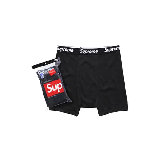Supreme Hanes Boxer Briefs Black (FW20)