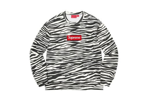 Supreme Box Logo Crewneck Zebra (2022)