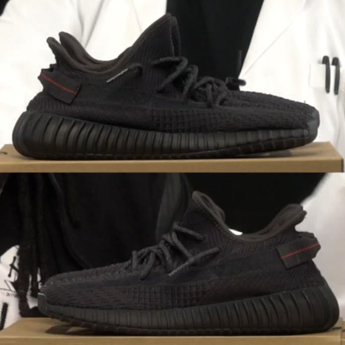 Fake Vs Real Yeezy Boost 350 V2 Black Reflective And Non-Reflective