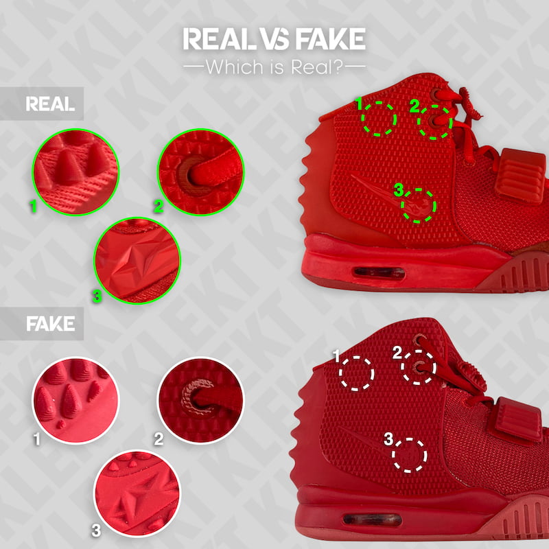 How to Spot a Fake Nike Air Yeezy II 'Red October' - KLEKT Blog