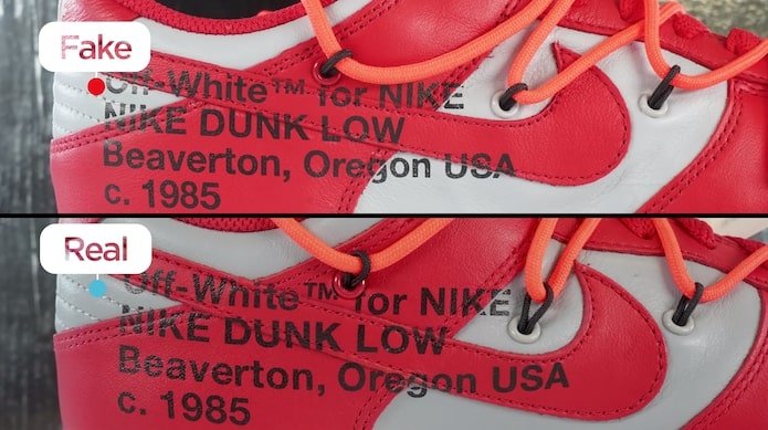 Virgil Abloh Off White Nike Dunk Low Pack UNLV University Red