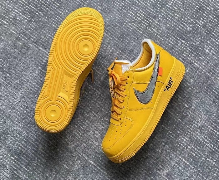 The Off-White x Nike Air Force 1 University Gold is Dropping This Month!